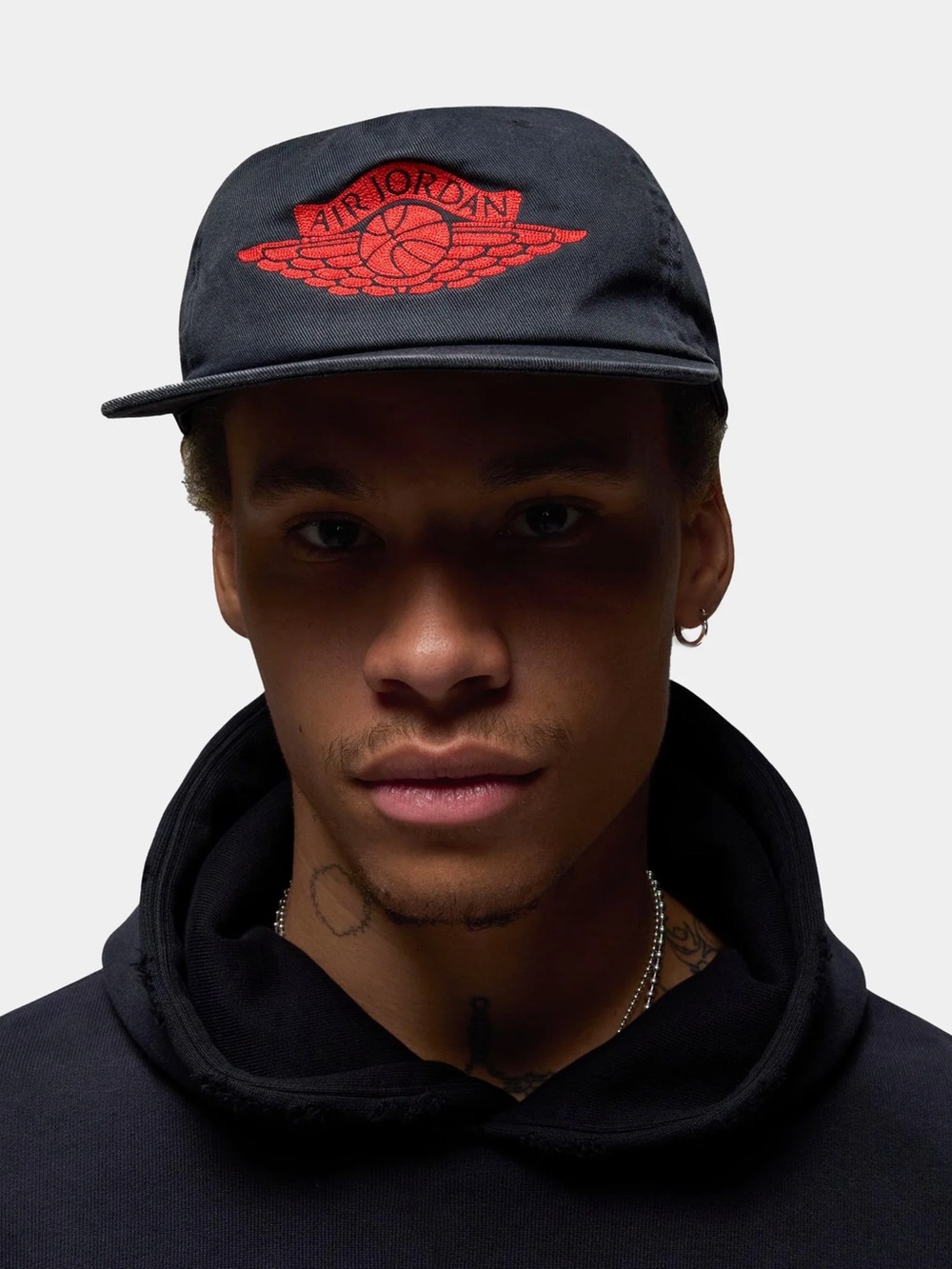 Air Jordan Wings Hat Men M-L Denim Washed Embroidered Jumpman Strap Back Cap New